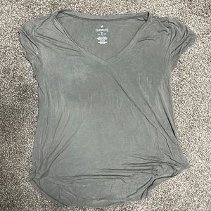 Forest green Women’s V-neck short sleeve shirt